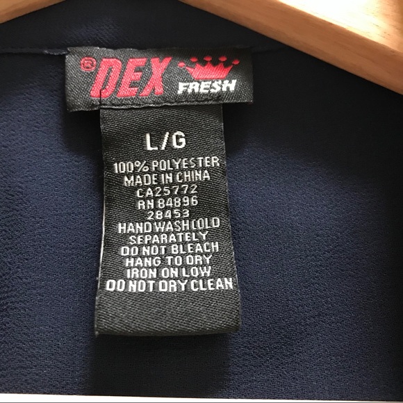 DEX sheer button down blouse - Picture 4 of 4